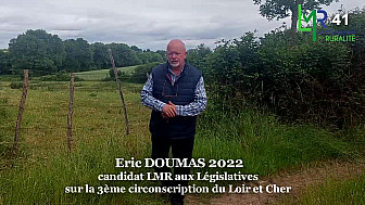 Eoliennes - Éric Doumas candidat LMR aux législatives dans la 3ème circonscription du Loir et Cher.