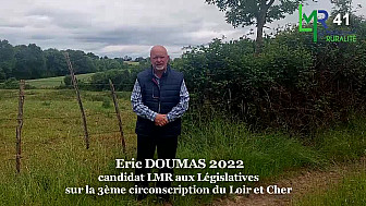 Eric Doumas candidat au législatives dans la 3ème circonscription du Loir et Cher pour Le Mouvement de la Ruralité. 
